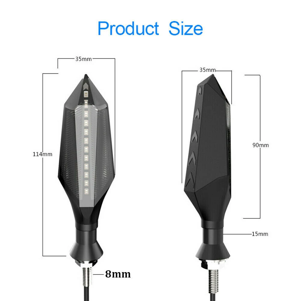 2 шт. поворотники для мотоцикла 17 светодиодов|Сигнальная лампа| |