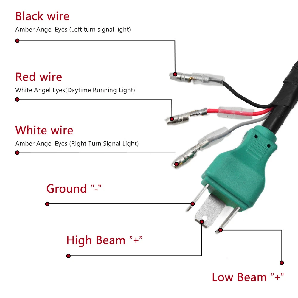 

7.5" Universal LED Headlight DRL High Low Beam Turn Signal Light 7.5 inch Round Motorcycle Headlamp