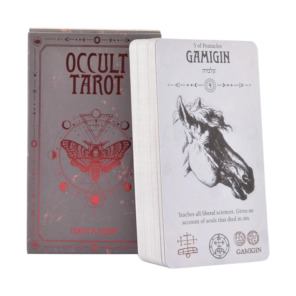 

Occult Tarot Cards English Taort Deck Oracle Card PDF Guidebook Family Party Playing Cards Board Game Divination Fate Games