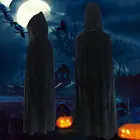 Вельветовая накидка с капюшоном на Хэллоуин, средневековый костюм ведьмы, Викки вампирская накидка, накидка на Хэллоуин, костюм унисекс, 5 цветов