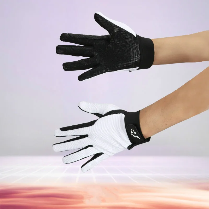 

Knight's Equestrian Gloves Unisex Equestrian Gloves Breathable Non-slip Silicone Riding Full Finger Gloves Equestrian Equipment