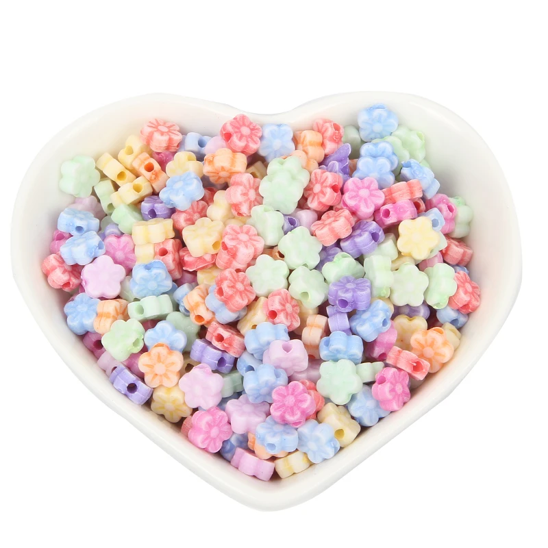 100 шт. разноцветные акриловые бусины для украшений|Бусины| |