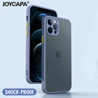 Противоударный силиконовый чехол-бампер для телефона iPhone 12 11 Pro Max Mini X XR XS MAX 8 7 6 6S Plus SE 2020, роскошный полупрозрачный матовый чехол