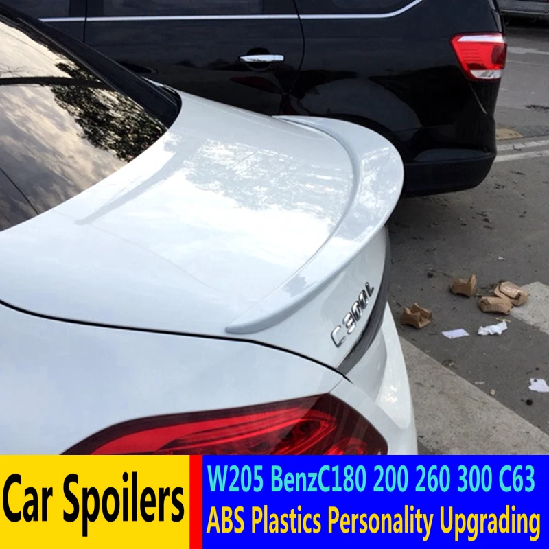 Спойлер для Mercedes-Benz W205 2015-2019 C-class C180 C200 C260 C300 C63 AMG задний спойлер высокого качества