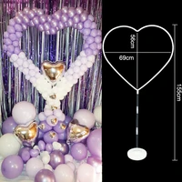 1 set heart balloon stand column holder wedding balloons arch love globos garlands for festival birthday party decoration shower