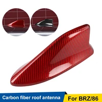 carbon fiber car radio roof shark fin antenna trim cover signal design exterior accessories for subaru brz toyota 86 2014 2019