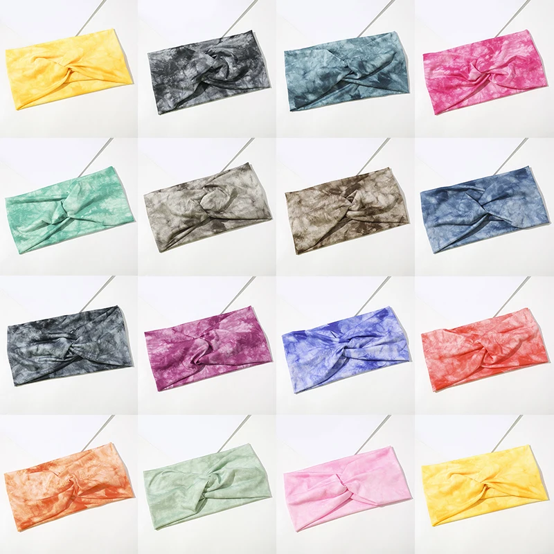 Женская широкая повязка для волос эластичная лента на голову йоги Спортивная