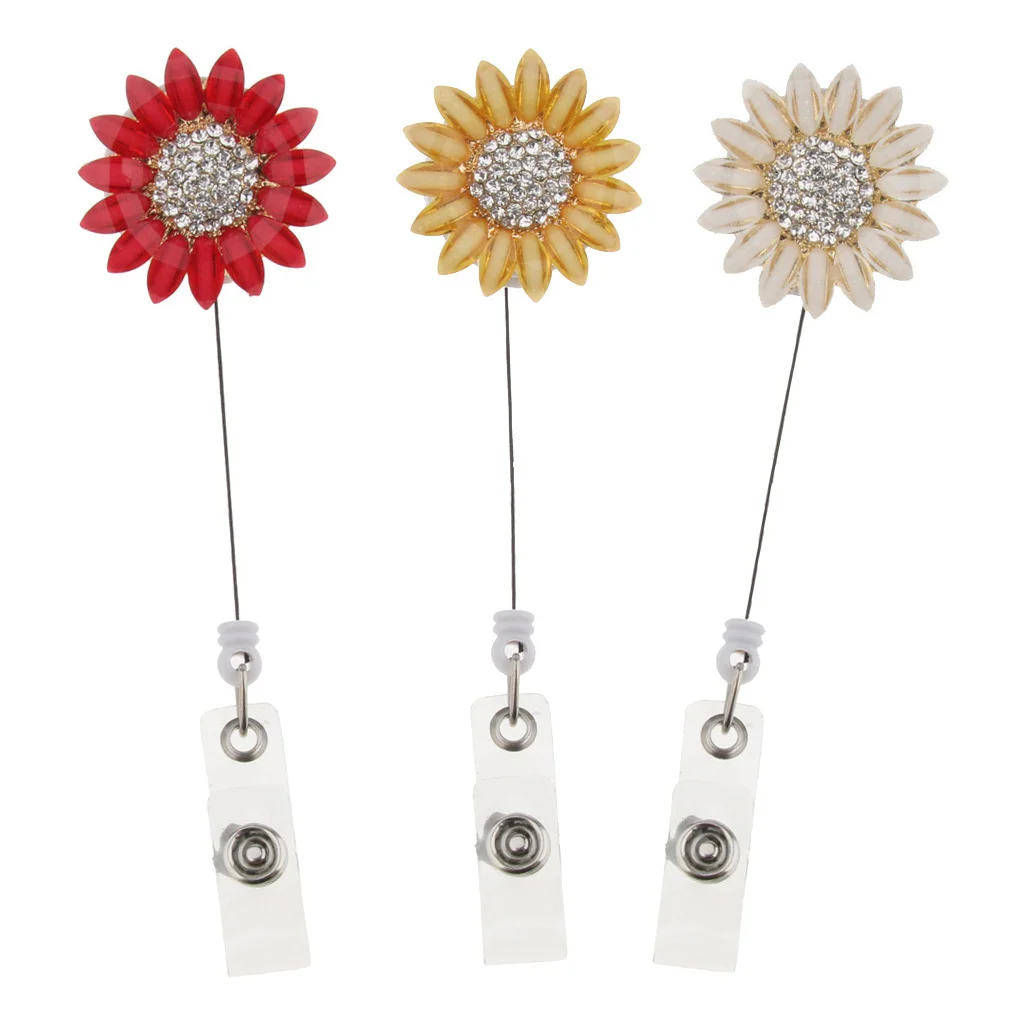 ID Badge Holder with Alligator Clip 29INCH Retractable Cord 3 Pack | Багаж и сумки