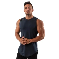 2021 pure color gyms tank top men fitness clothing mens bodybuilding tank tops male sleeveless vest undershirt cotton shirts men