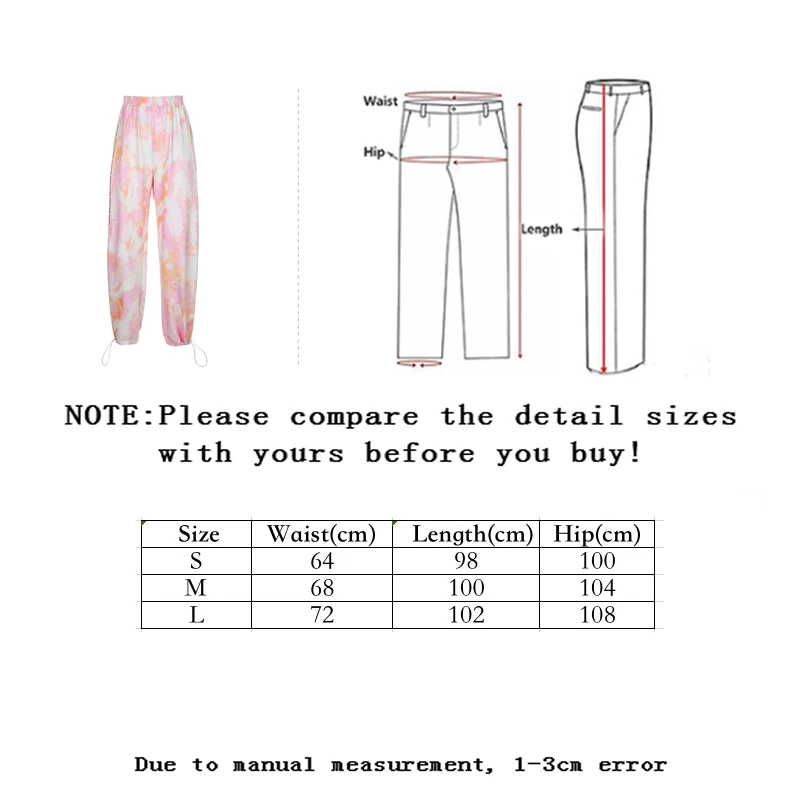 

Zoulv Female Streetwear Fashion Hip Hop Womens Jogger Sweatpants Tie Dye Print Casual Elastic High Waist Running Harem Pants