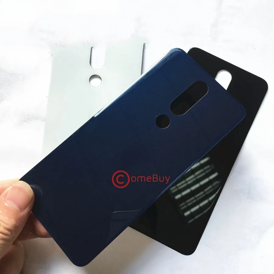 Заднее стекло для Nokia 6 1 Plus крышка аккумулятора X5 X6 X7 2018 Задний Корпус Задняя