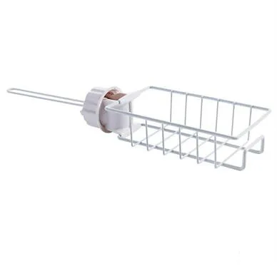 F Home Accessories Stainless Steel Kitchen Faucet Storage Hanging Punch Kitchen Drain Storage Rack Organizer pf082101 - Color: F