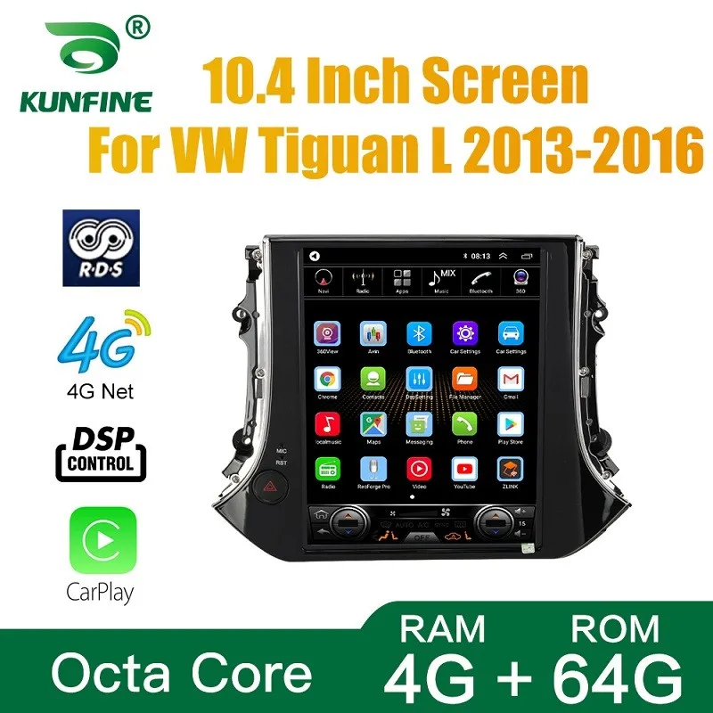 Автомобильная стереосистема Tesla Style для VW Tiguan L 2013-2016 Android 10 0 4 Гб ОЗУ 64 ПЗУ