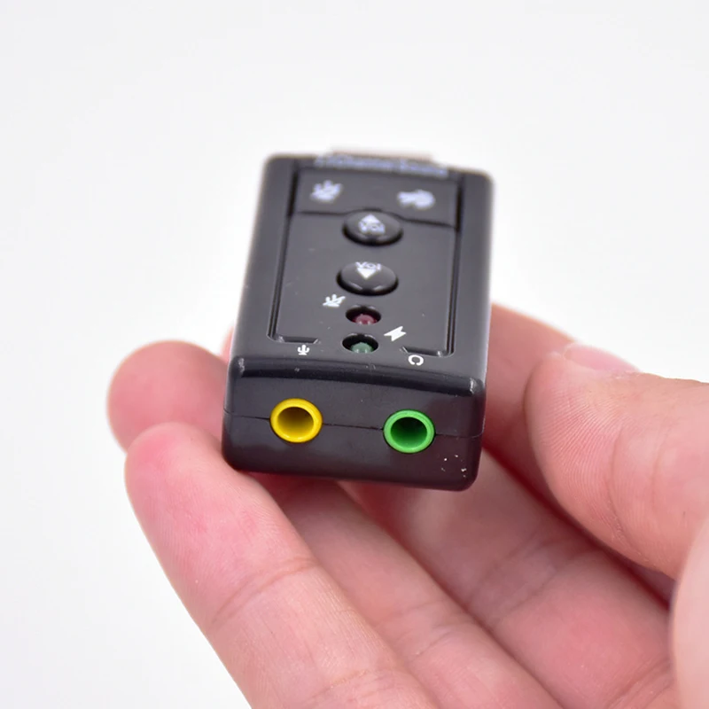 Внешняя звуковая карта USB адаптер для 3D аудио 7 1 каналов профессиональная
