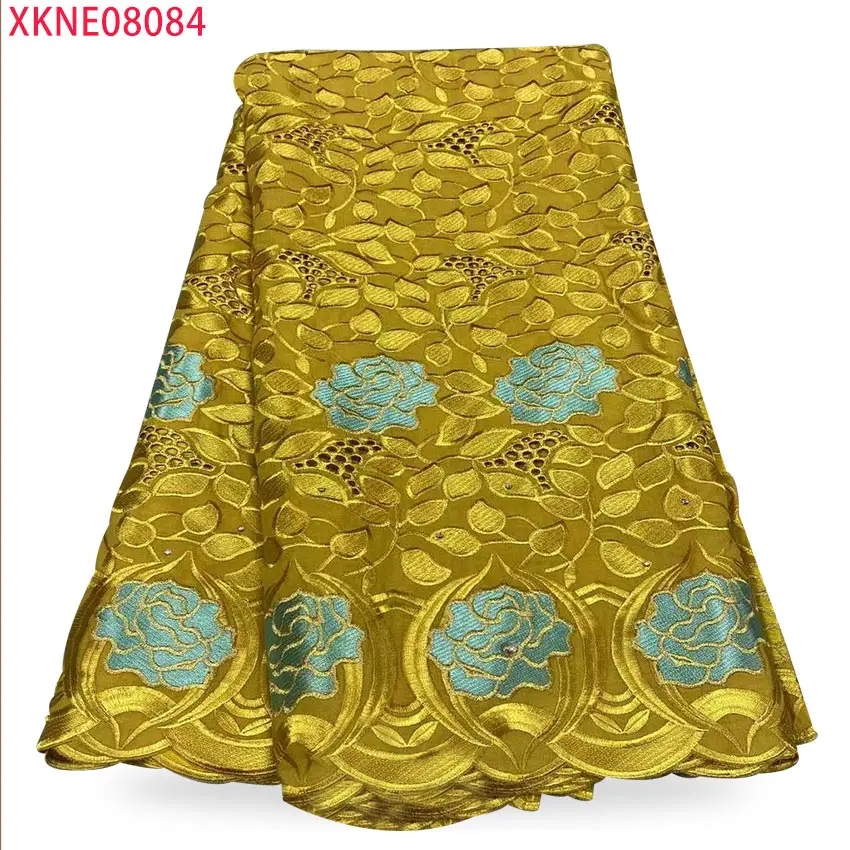 

2021 Nigeria lace cotton fabric 100% cotton lace fabric