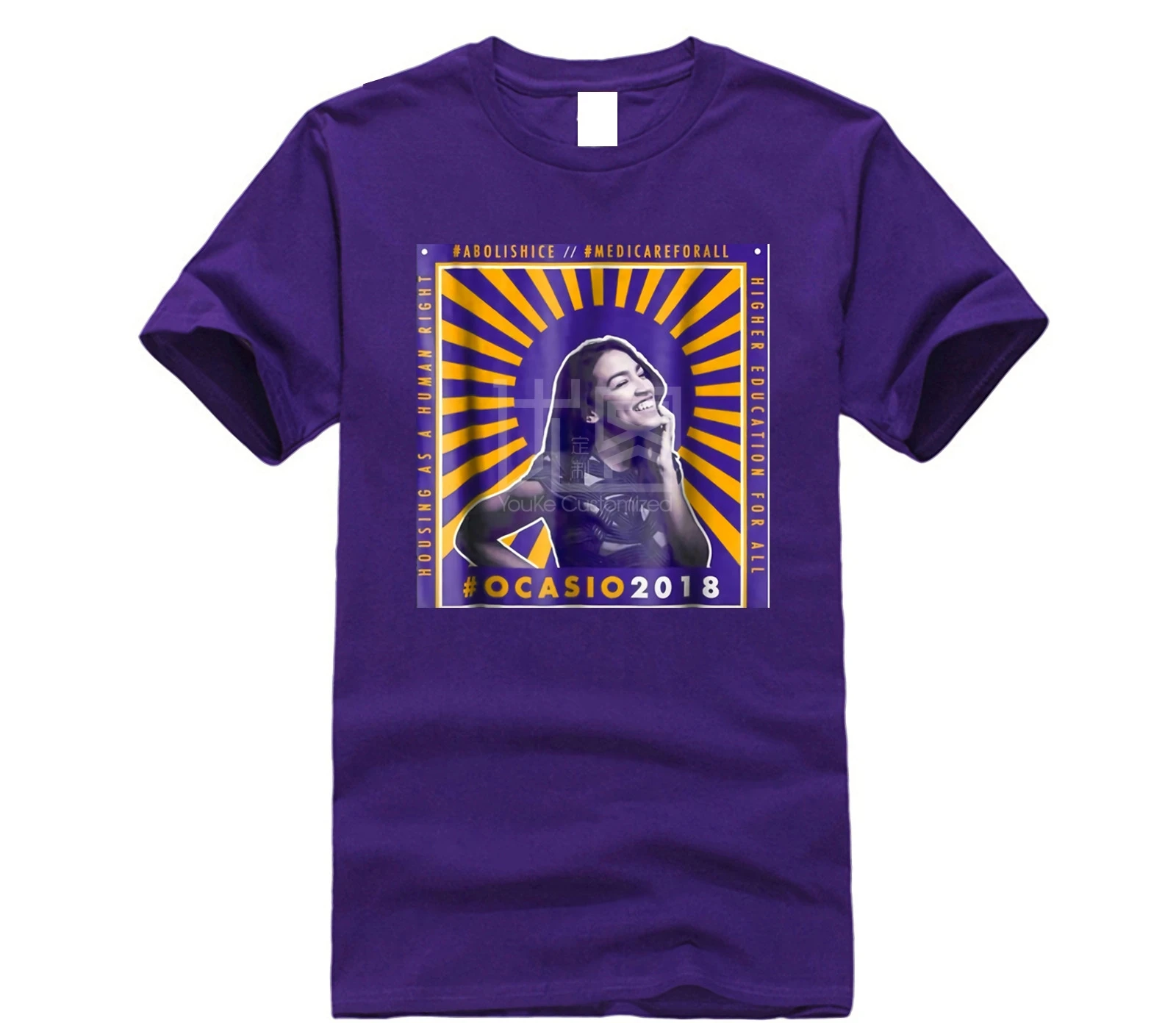 Брендовая мужская рубашка Александрия Ocasio Cortez футболка | Мужская одежда