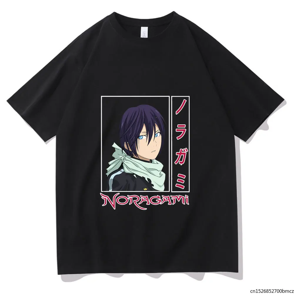 

Kawaii Cartoon Summer Clothing Funny Harajuku Graphic Short Sleeve Tee Fashion Noragami Yato Japanese Anime Tshirt