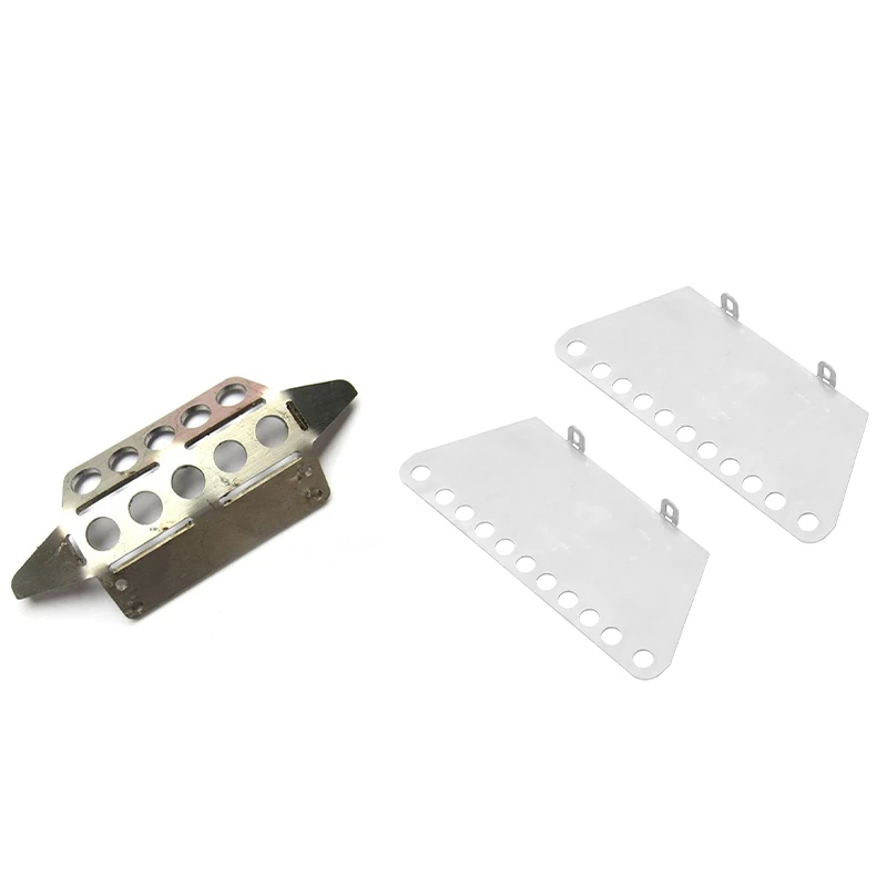 for MN Model 1:12 D90 D91 Metal Front Armor Protection Guard & Metal Pedal Side Plate Slider for MN D90 D91 D99S MN99S