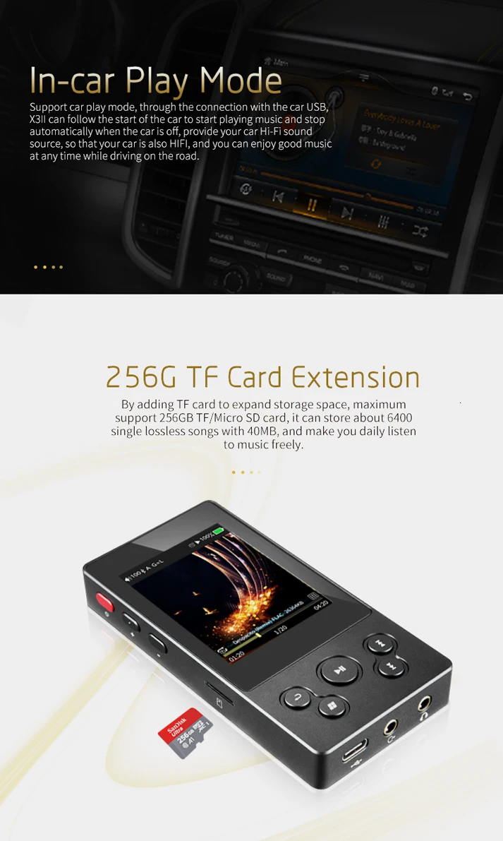 XDuoo X3II 2-го поколения AK4490 Bluetooth портативный HD музыкальный плеер без потерь DSD128 USB DAC и OTG Max 256G XDUOO X3 II
