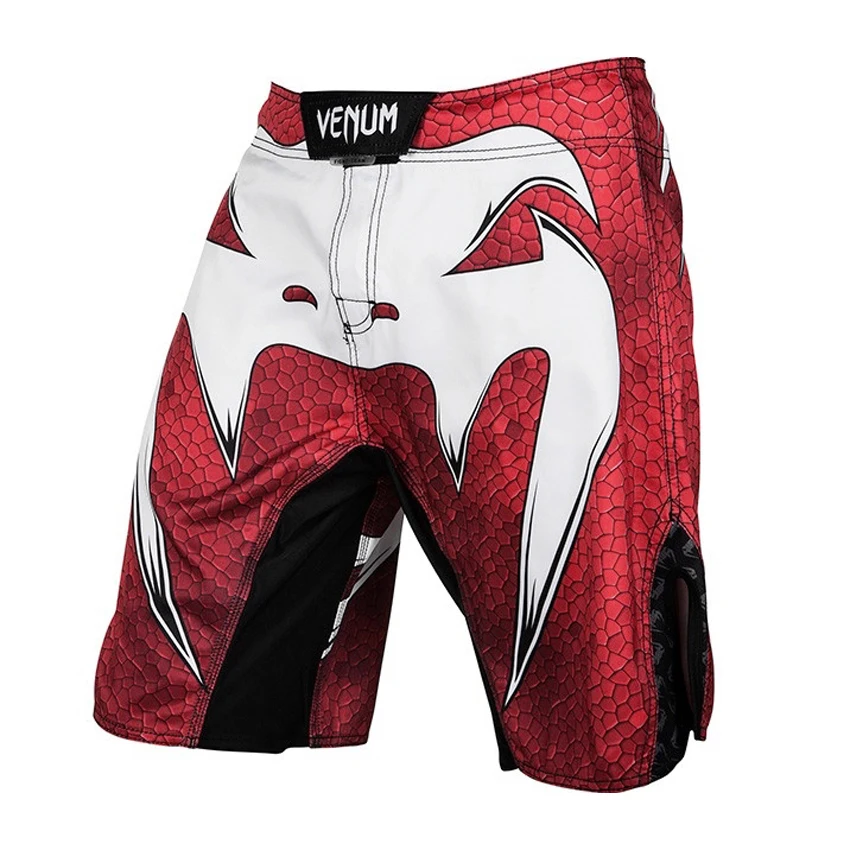 

Snake head Shorts Men Running MMA Shorts Quick Dry Workout Bodybuilding Gym Spandex Sports Jogging Pocket Tennis Training Shorts