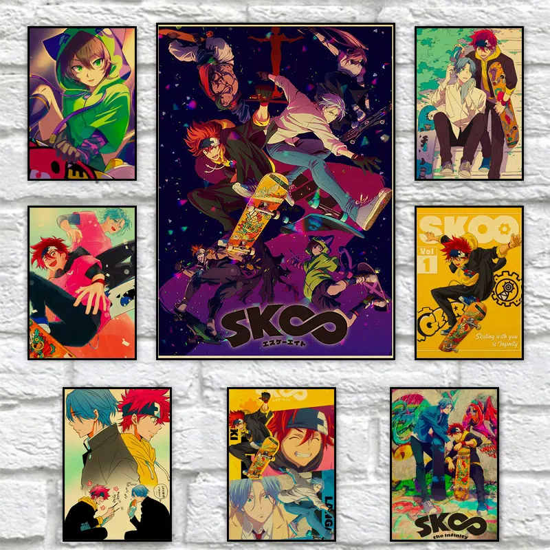 

SK8 The Infinity Retro Anime Posters And Prints Classic Japan Animation Figure Canvas Painting Home Decoration Wall Art Pictures