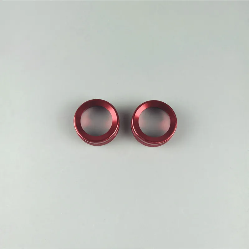Red Car Styling Center Console Volume Knob Circle Decoration Sticker Trim For Porsche Panamera Cayenne Macan Aluminium Alloy Decals - Название цвета: Red