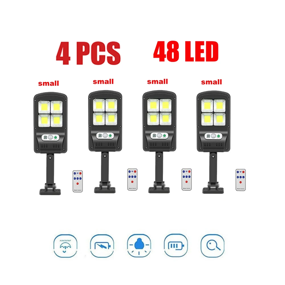 

4pcs tabular oblong Solar Night Light solar Lamp Garden Lantern Body Induction PIR Motion Sensor remote control adjustable angel