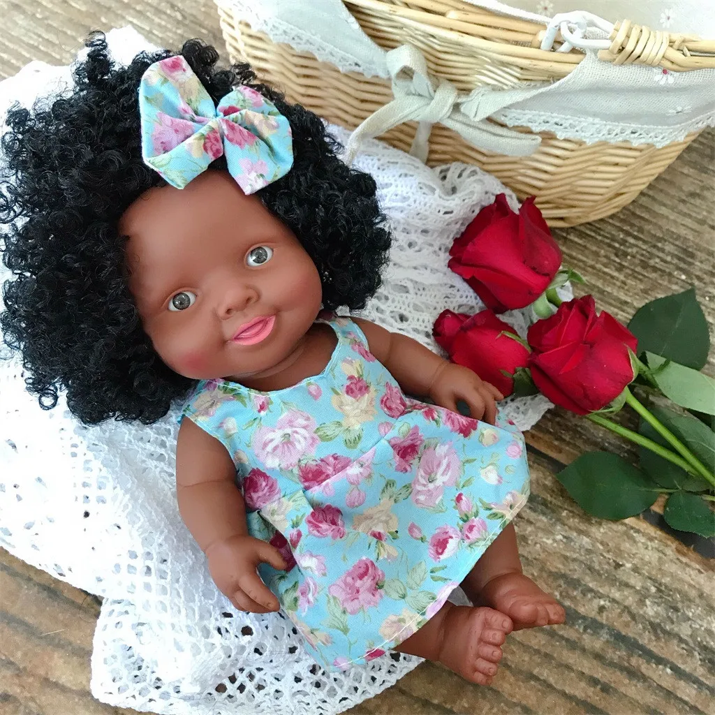 Кукла младенец имитация сна африканская черная кукла лучший подарок игрушка для