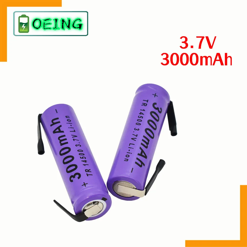 

2021 Новый 14500 литий Батарея 3,7 V 2700 мА/ч, Перезаряжаемые батареи сварки Никель лист акумуляторная батарея для фонарь светодиодный игрушка-фона...