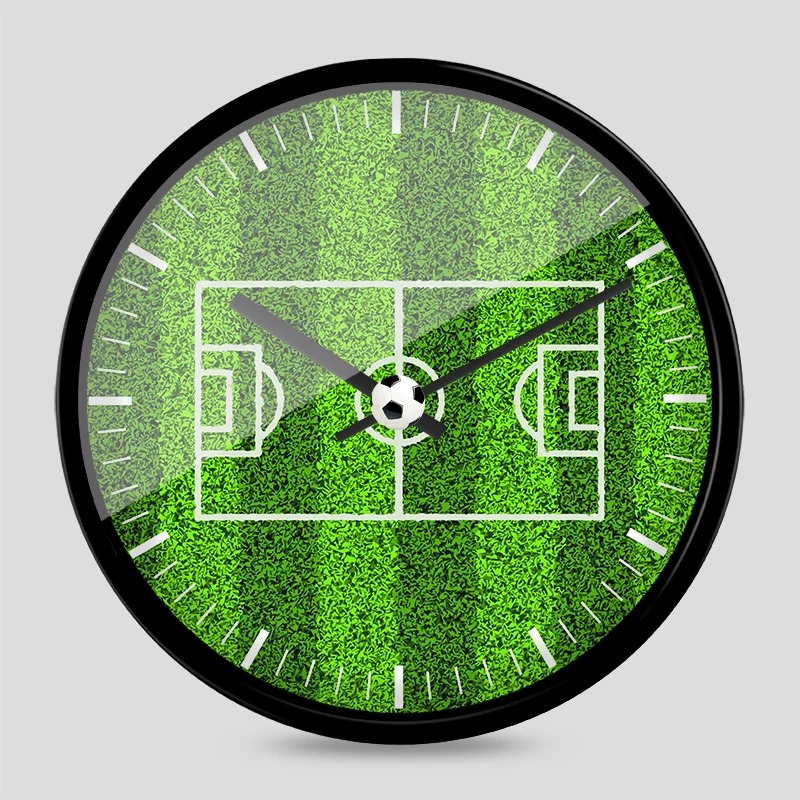 Креативные настенные часы для футбольного поля гостиной креативные Современные