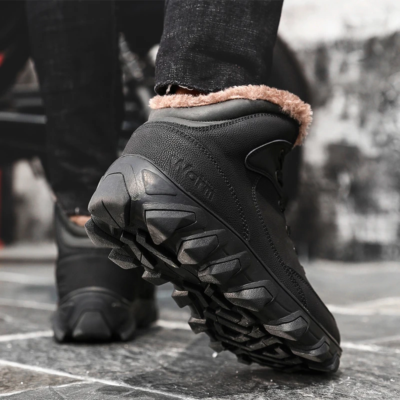 Sycatree/мужские уличные ботинки больших размеров мужские зимние меховые кроссовки