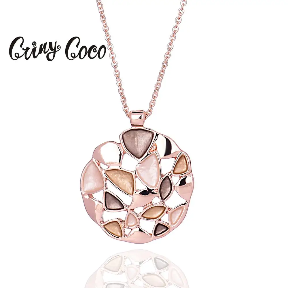 Cring Coco ювелирные изделия дружбы женское ожерелье с подвеской цвета розового