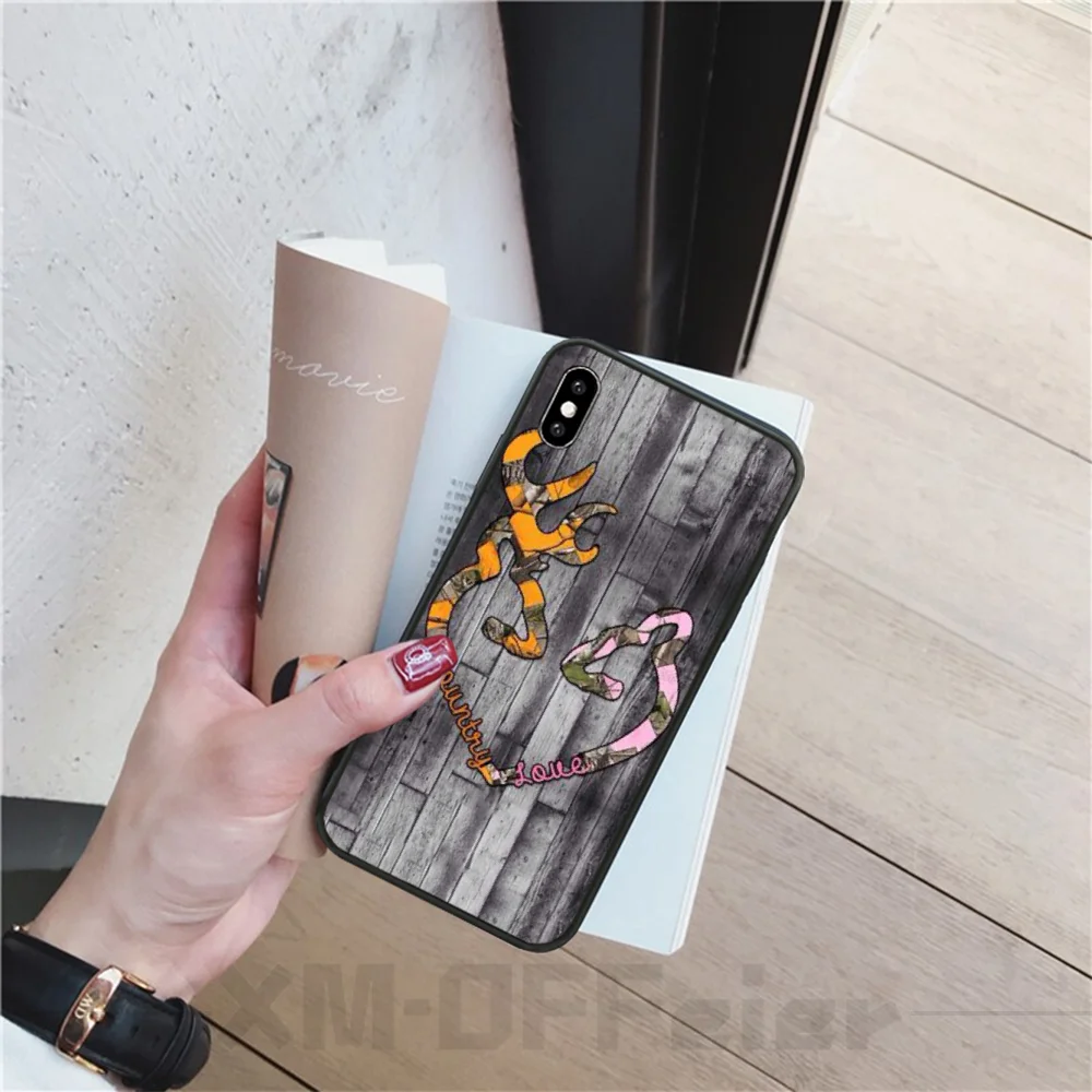 BaweiTE Browning Camo logo deer symbol hunting Phone Case cover Shell for iPhone 11 pro XS MAX 8 7 6 6S Plus X 5 5S SE XR | Мобильные