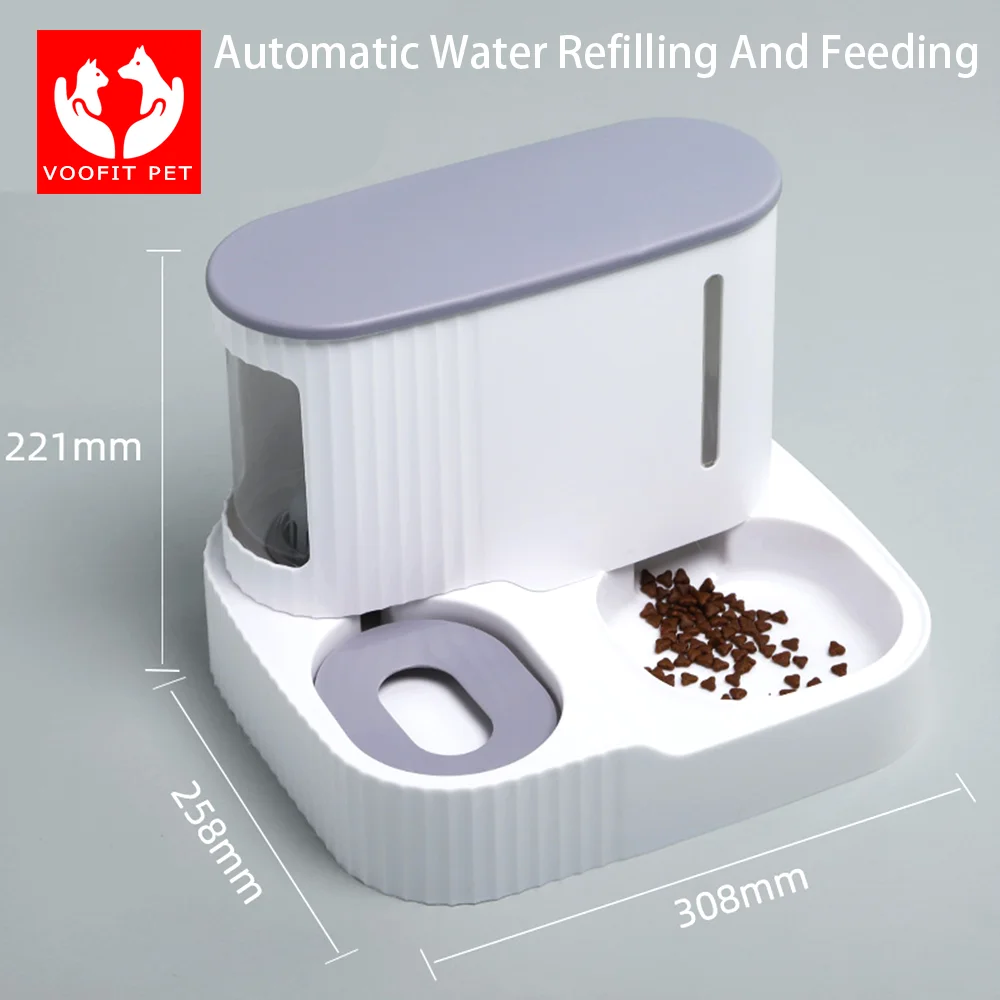 3L Automatic FeederPet Cat food bowl Dog with Dry Food Storage Cat Drinking Water bowl High Quality Safety Material pet supplies