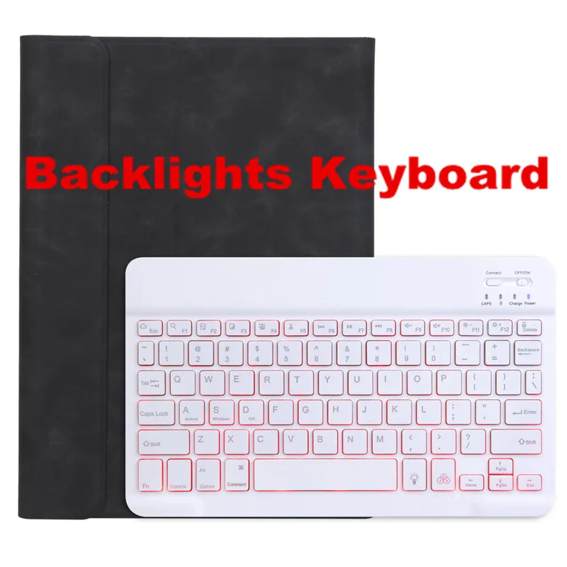 Backlights-BK-BGWBK Съемная Bluetooth клавиатура для iPad 10," A2200 A2198 A2232 смарт-чехол для iPad Air 10,5" A2123 A2152 A2153 - Цвет: Backlights-BK-BGWBK