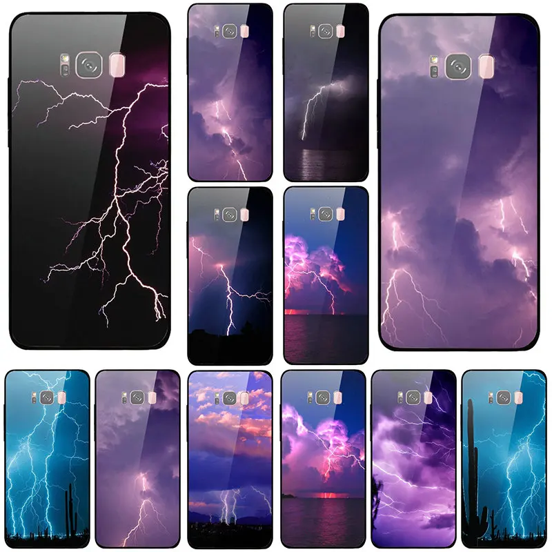 Чехлы для телефонов из закаленного стекла карамельных цветов Samsung Galaxy A6 A8 A8S A9S S8 S9