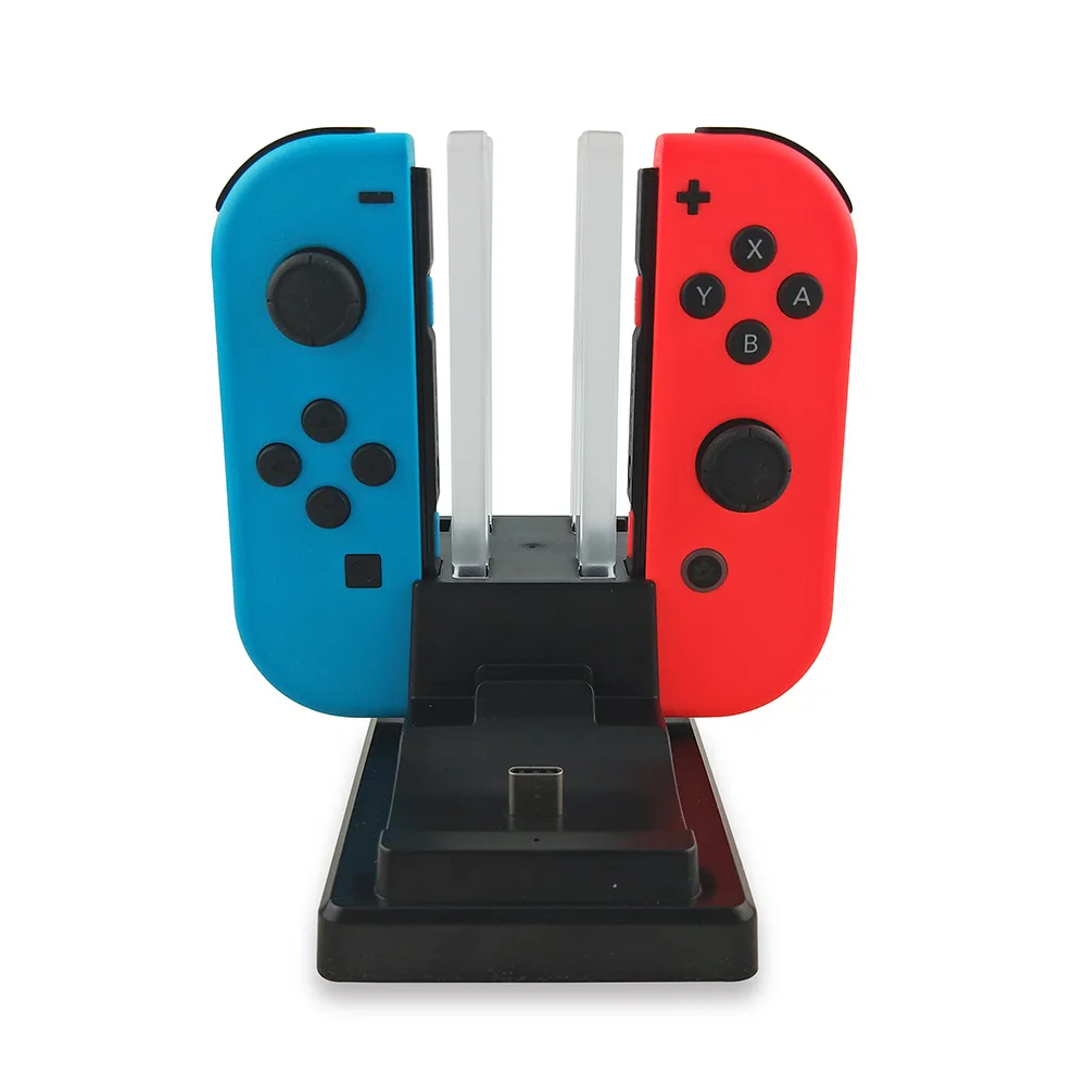 6 в 1 зарядная док-станция для контроллера Nintendo Switch Joy-con Pro светодиодная подставка