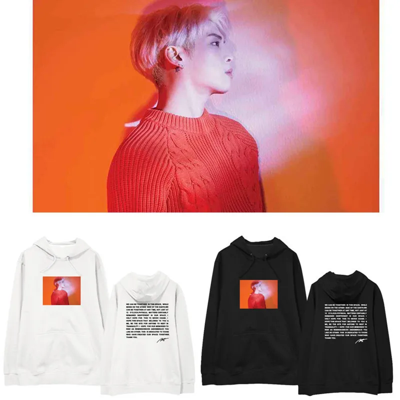 

Новое поступление, shinee jonghyun, поэт, художественный чехол и буквенный принт, пуловер, тонкая/флисовая толстовка, kpop, унисекс, Свободный свитшот