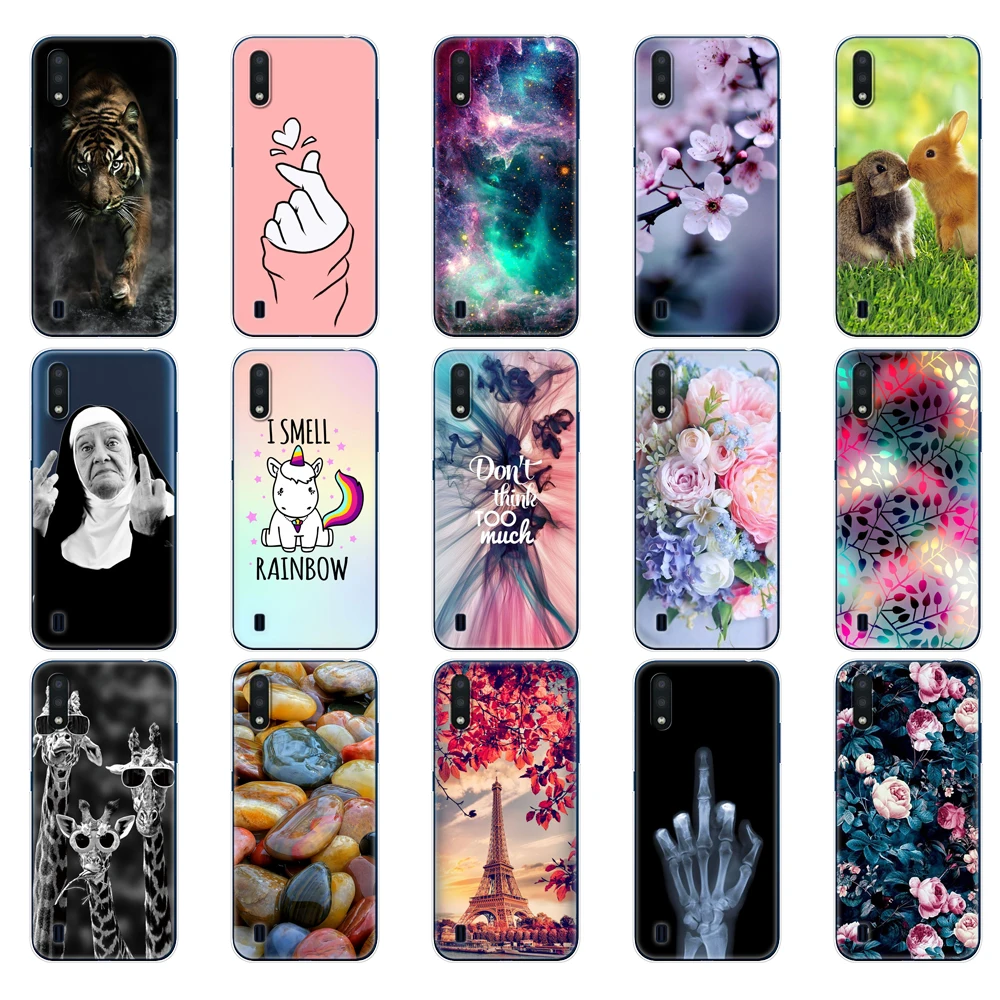 

For Samsung M01 Case 5.7" Silicon Soft TPU Back Phone Case Cover For Samsung Galaxy M01 M 01 SM-M015FZBDSER m015 Protective