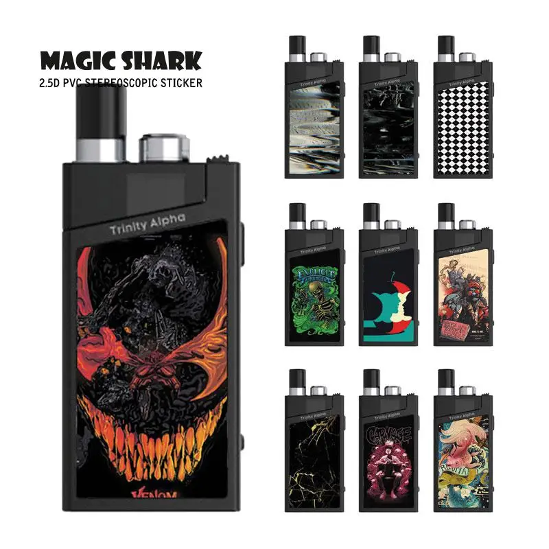 Высококачественный ПВХ стерео чехол с принтом Super Mario Stone полная пленка для вейпа