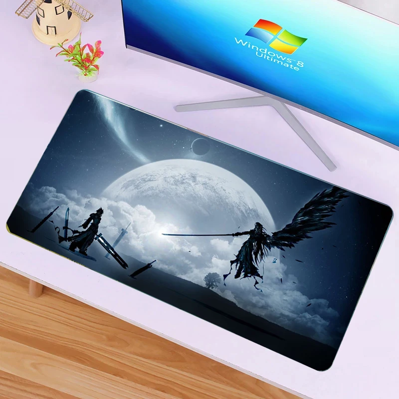 

Коврик для мыши с финальной фантазией, резиновые коврики для мыши, офисный коврик, коврик для клавиатуры, Аниме настольный коврик с фиксацие...