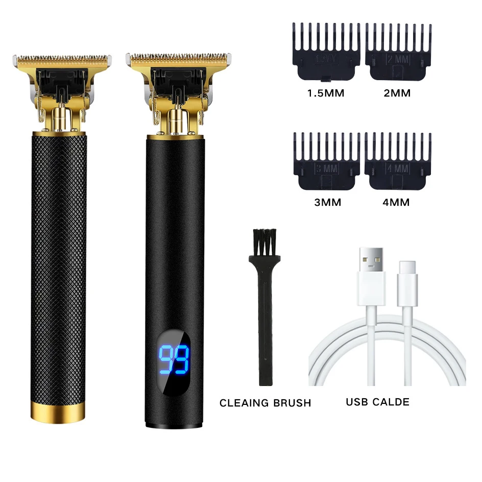 T88 Professional Hair Clipper Man Shaver Trimmer Machine LED Hair Trimmer Electric Beard Razor USB Charging10W enlarge