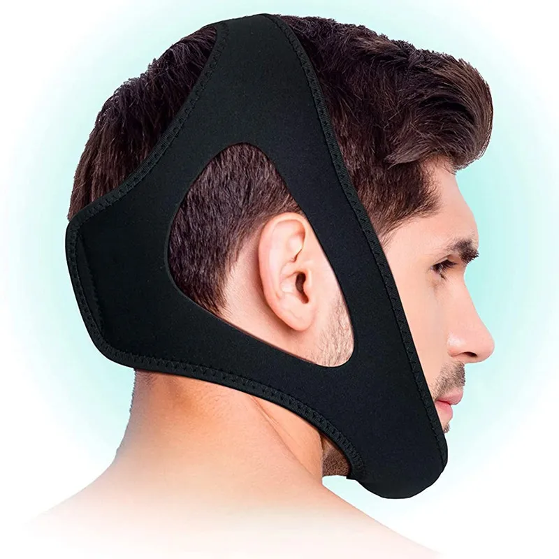 

Triangle Anti Snore Chin Strap Belt Snoring Solution Adjustable Stop Snoring Snore Chin Strap Reduction Sleep Aids for Men Women