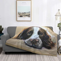 english springer spaniel blanket bedspread bed plaid duvets sofa blankets muslin blanket luxury beach towel