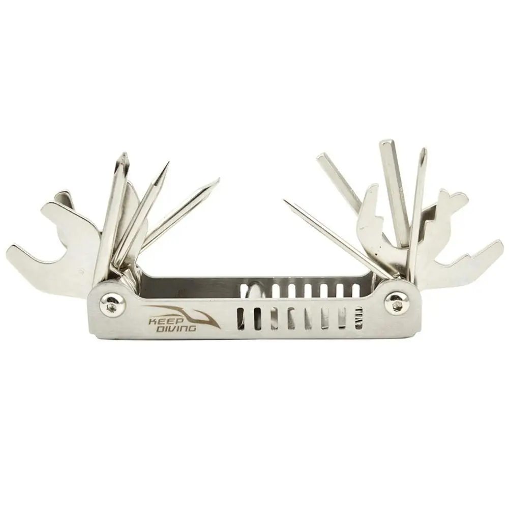 

swimming pool swimming Pool equipment Keep Diving 8 in 1 Scuba Diving Diver Pick Valve Repair Multi Tool Set swimming Floating