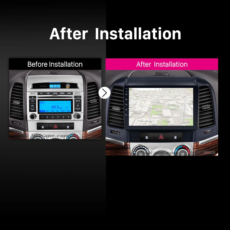 Seicane автомобильный Navi 2Din Android9.0 HD 9 &quotgps Авторадио сенсорный экран WiFi головное