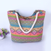 4pcs lot casual summer beach women shopping bag fashion high quality canvas handbags shoulder bag sac