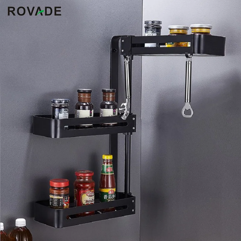 ROVADE1/2/3 уровневая кухонная стойка органайзер для специй настенные стеллажи