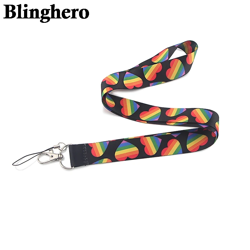 CA101 Радужный ремешок на шею для ключей ID карт мобильного телефона USB держатель