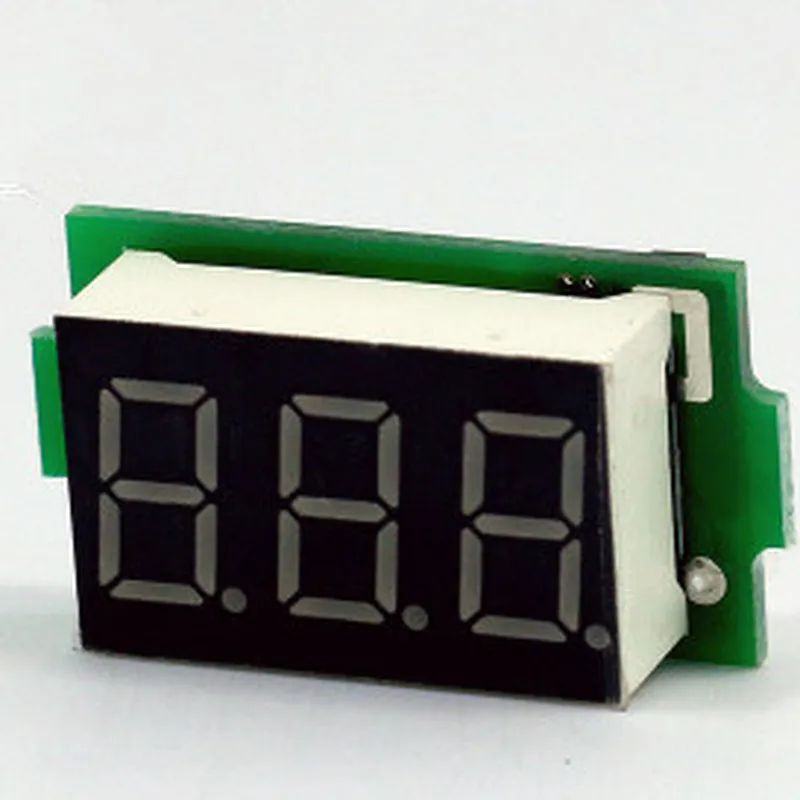 1 шт. Мини цифровой вольтметр постоянного тока 2,4 В до 30V 2-проводной Мини светодиодный Дисплей Напряжение измерительный прибор для тестирования автомобиля Мотоциклетные батареи автомобиля